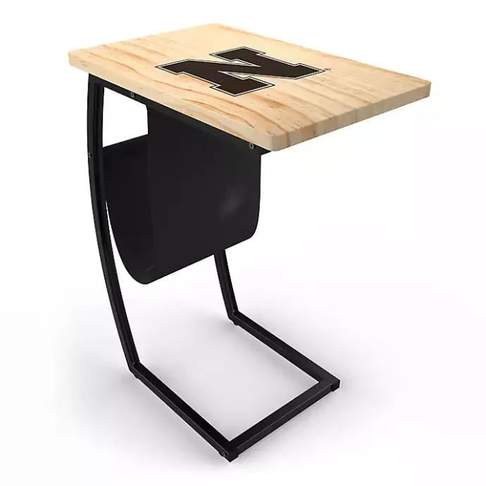 Clearance Kirklands Home University of Nebraska Wood C-Table Tan