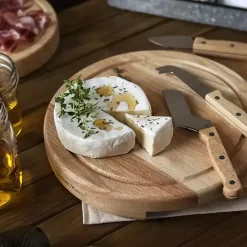 Outlet Kirklands Home University of Tennessee Cheese Board and Tool Set Tan