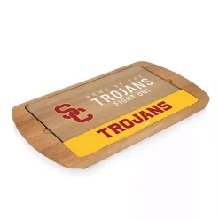 New Kirklands Home USC Trojans Wood and Glass Serving Board