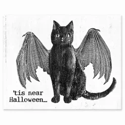 Kirklands Home Vampire Cat Halloween Tabletop Decoration