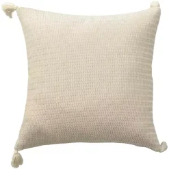 Clearance Kirklands Home Vanilla Trapeze Organic Cotton Throw Pillow Ivory