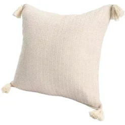 Clearance Kirklands Home Vanilla Trapeze Organic Cotton Throw Pillow Ivory