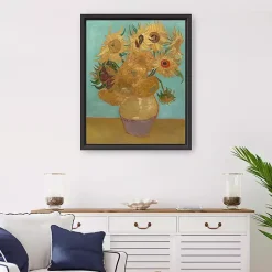 Best Kirklands Home Vase with Twelve Sunflowers Canvas Art Print