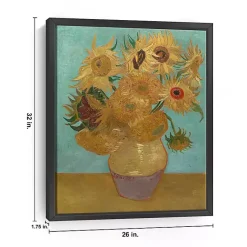Best Kirklands Home Vase with Twelve Sunflowers Canvas Art Print