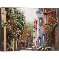 Sale Kirklands Home Vecchia Cagnes Framed Giclee Canvas Art Print Brown