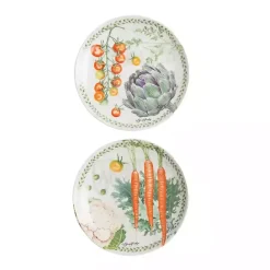 Outlet Kirklands Home Vegetable Garden Salad Plates, Set of 4 Multi