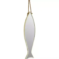 Outlet Kirklands Home Vertical Fish Mirror with Rope Hanger