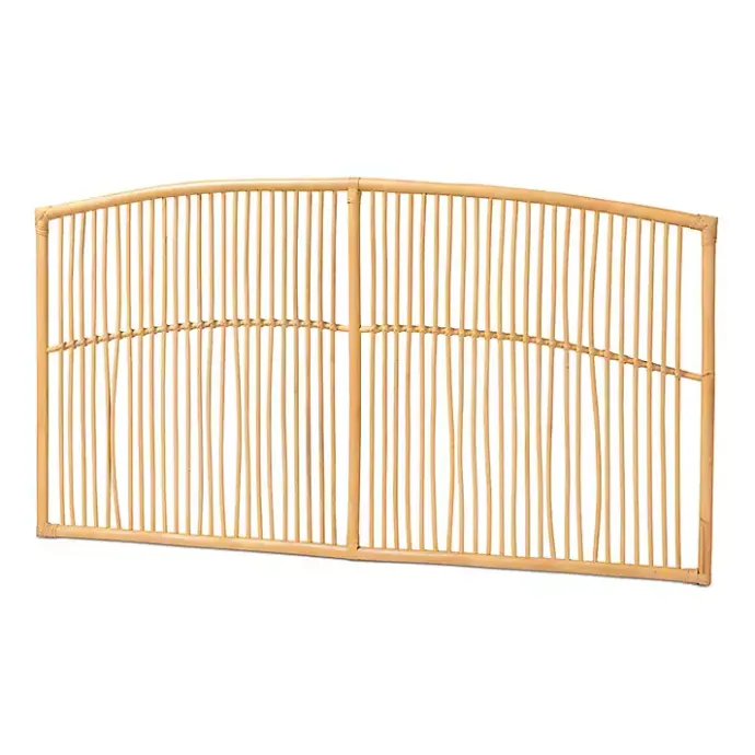 Discount Kirklands Home Vertical Weave Rat Queen Headboard Tan