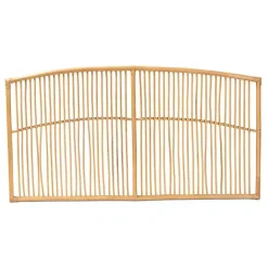 Discount Kirklands Home Vertical Weave Rat Queen Headboard Tan