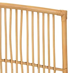 Discount Kirklands Home Vertical Weave Rat Queen Headboard Tan
