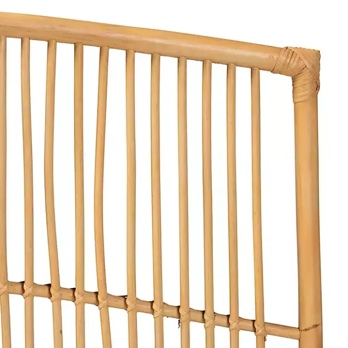 Discount Kirklands Home Vertical Weave Rat Queen Headboard Tan