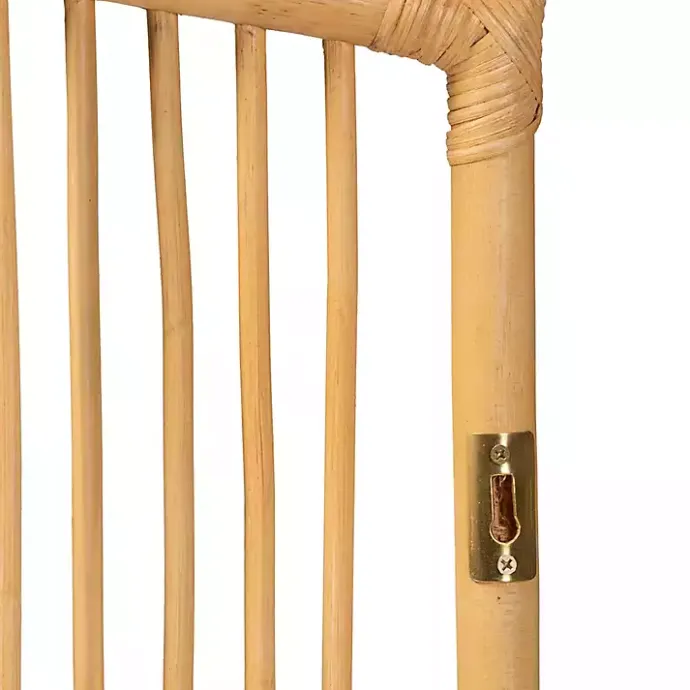 Discount Kirklands Home Vertical Weave Rat Queen Headboard Tan