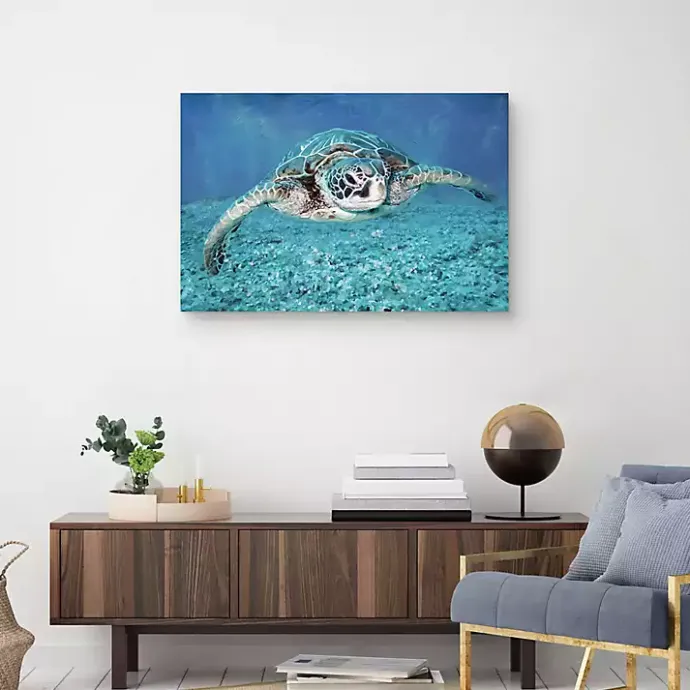 Online Kirklands Home Vibrant Sea Turtle Canvas Art Print