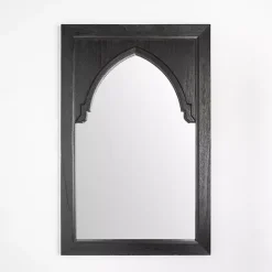 Outlet Kirklands Home Victor Black Wood Vault Wall Mirror