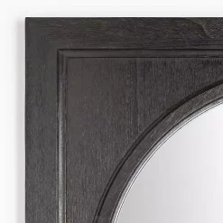 Outlet Kirklands Home Victor Black Wood Vault Wall Mirror