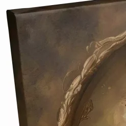 New Kirklands Home Victorian Black Cat Canvas Art Print Brown