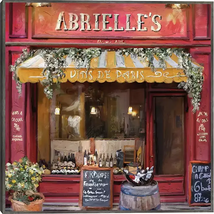 Online Kirklands Home Vins De Paris Framed Canvas Art Print Red