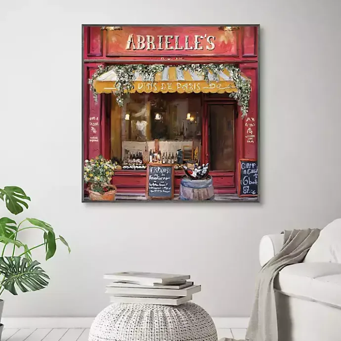 Online Kirklands Home Vins De Paris Framed Canvas Art Print Red