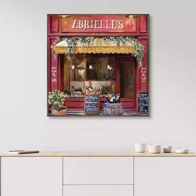 Online Kirklands Home Vins De Paris Framed Canvas Art Print Red