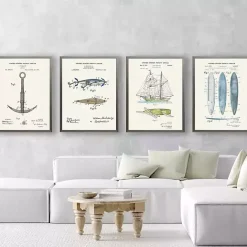 Best Kirklands Home Vintage Anchor Patent Framed Art Print