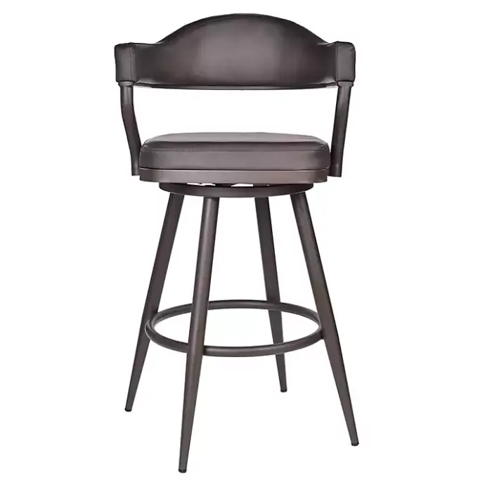 Best Kirklands Home Vintage Faux Leather Justin Bar Stool Brown