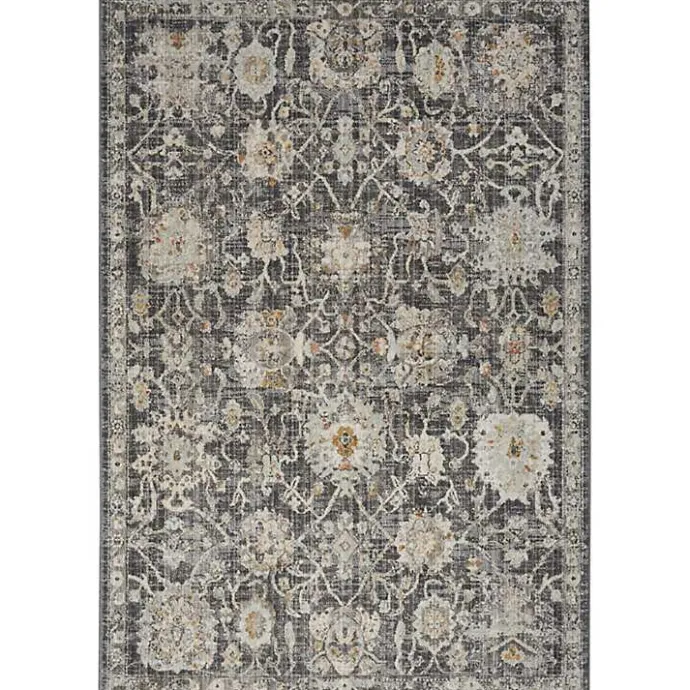 Sale Kirklands Home Vintage Charcoal Oushak Area Rug, 5x7 Gray
