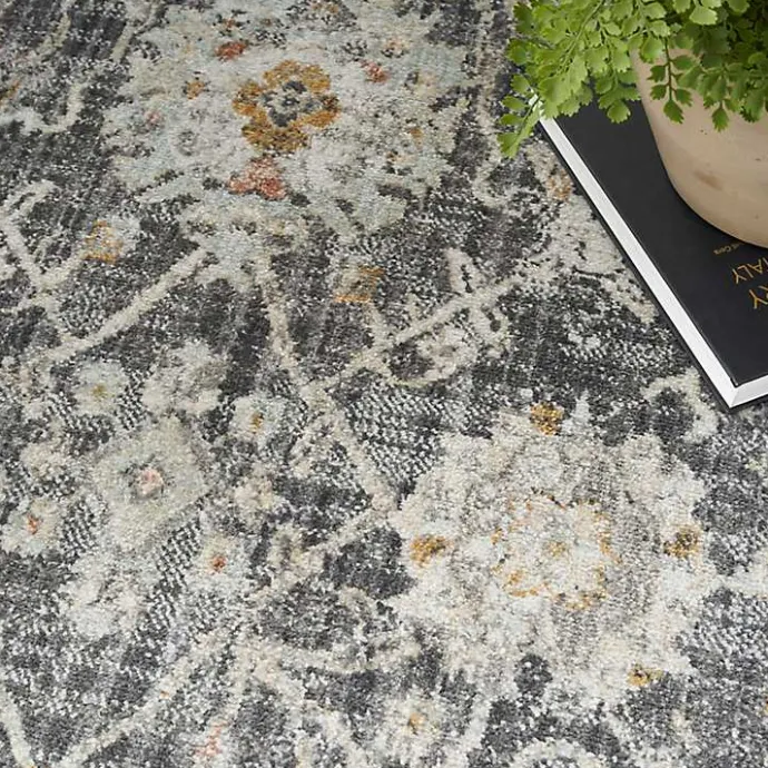 Sale Kirklands Home Vintage Charcoal Oushak Area Rug, 5x7 Gray