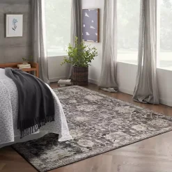 Best Kirklands Home Vintage Charcoal Oushak Area Rug, 8x10 Gray