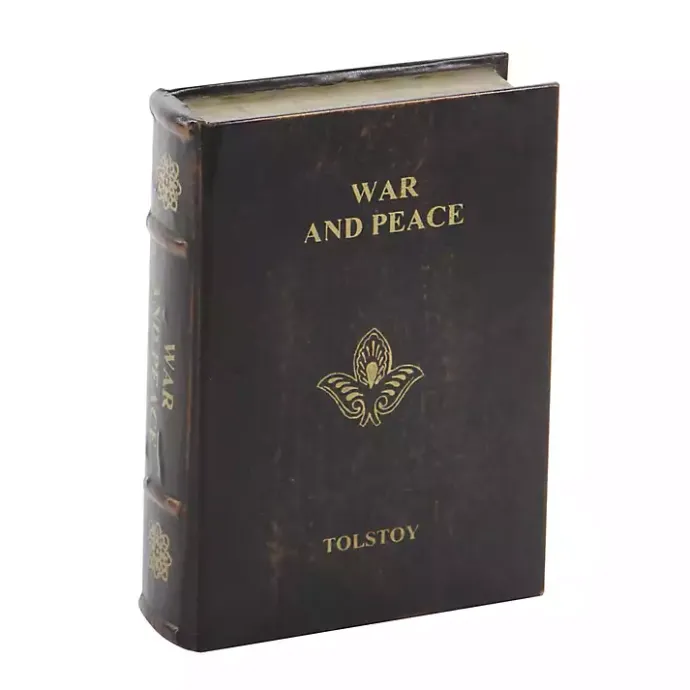 Best Kirklands Home Vintage Classics Faux Leather Book Boxes, Set of 3 Brown