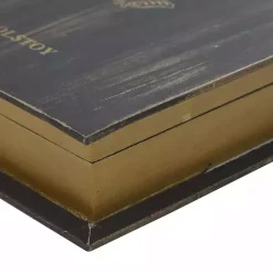 Best Kirklands Home Vintage Classics Faux Leather Book Boxes, Set of 3 Brown