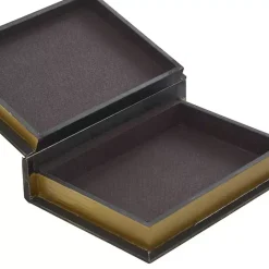 Best Kirklands Home Vintage Classics Faux Leather Book Boxes, Set of 3 Brown