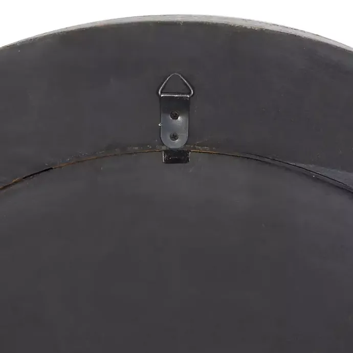 Discount Kirklands Home Vintage Cream Rust Round Framed Wall Clock