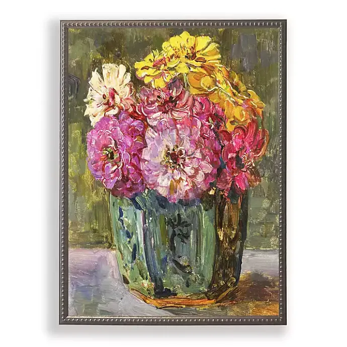Discount Kirklands Home Vintage Floral IV Beaded Framed Art Print