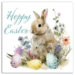 Best Kirklands Home Vintage Hoppy Easter Floral Canvas Art Print