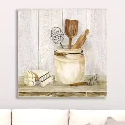 Kirklands Home Vintage Kitchen I Giclee Canvas Art Print, 20x20 White