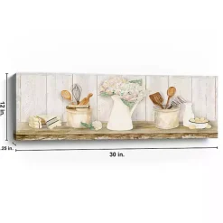 Hot Kirklands Home Vintage Kitchen Panel Giclee Canvas Art Print