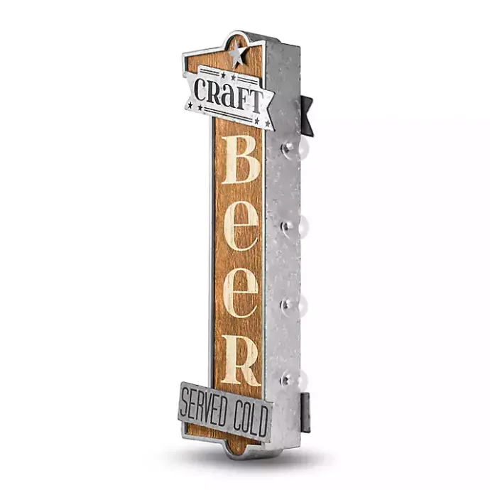 Best Kirklands Home Vintage LED Metal Craft Beer Bar Marquee Plaque