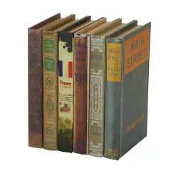 Sale Kirklands Home Vintage Library Decorative 6-pc. Book Box Set