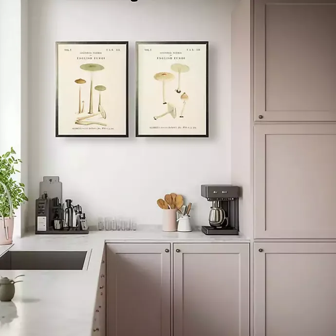 Outlet Kirklands Home Vintage Mushrooms I Framed Art Prints, Set of 2