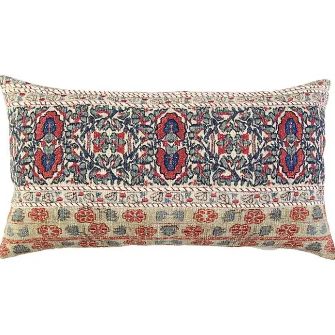 Online Kirklands Home Vintage Prints Cotton Lumbar Pillow Multi