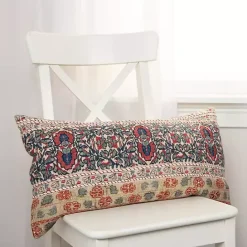 Online Kirklands Home Vintage Prints Cotton Lumbar Pillow Multi