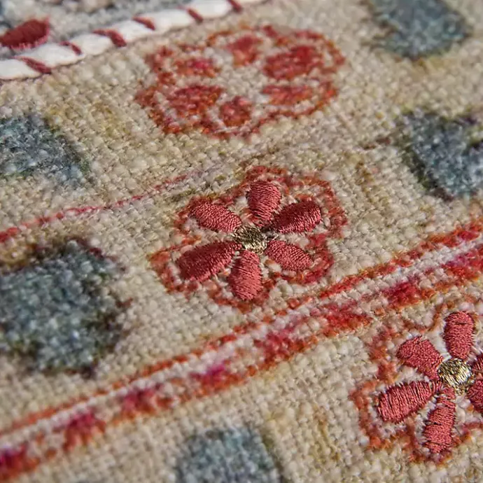 Online Kirklands Home Vintage Prints Cotton Lumbar Pillow Multi