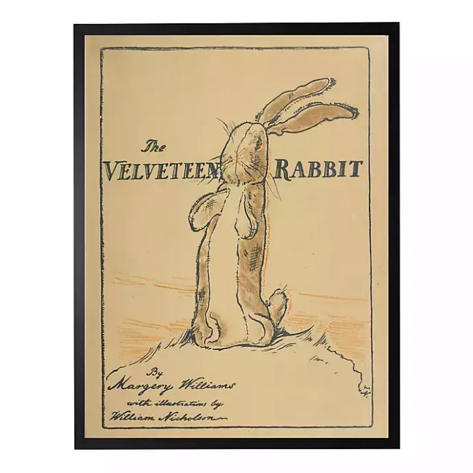 Clearance Kirklands Home Vintage The Velveteen Rabbit Book Cover Wall Art