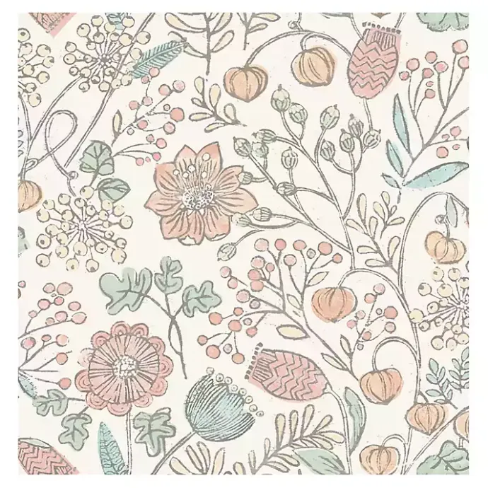 Discount Kirklands Home Vintage Woodland Floral Peel & Stick Wallpaper