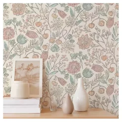 Discount Kirklands Home Vintage Woodland Floral Peel & Stick Wallpaper