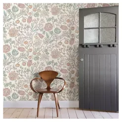 Discount Kirklands Home Vintage Woodland Floral Peel & Stick Wallpaper
