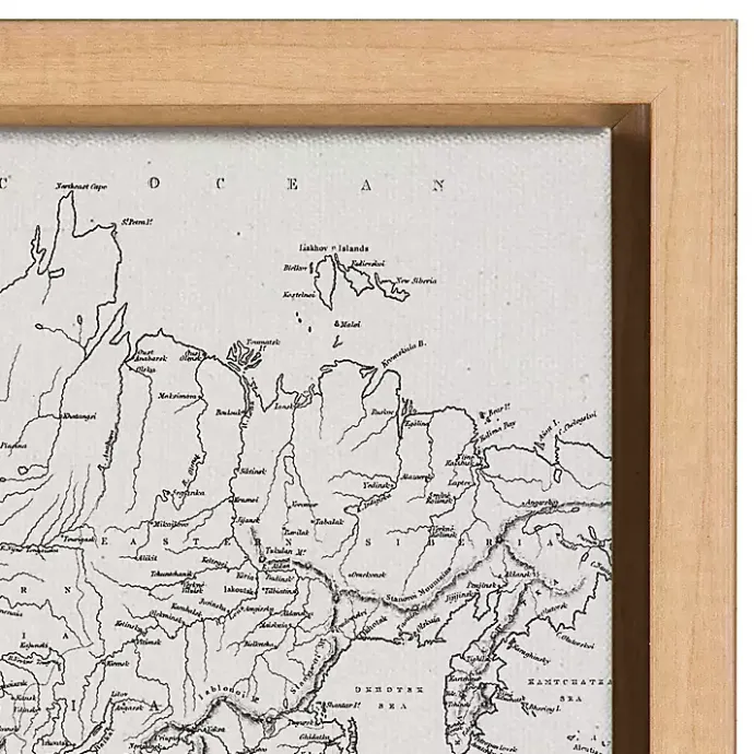 Outlet Kirklands Home Vintage World Map Framed Canvas Art, Set of 2