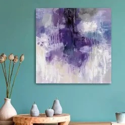 Online Kirklands Home Violet Rain Canvas Art Print Blue