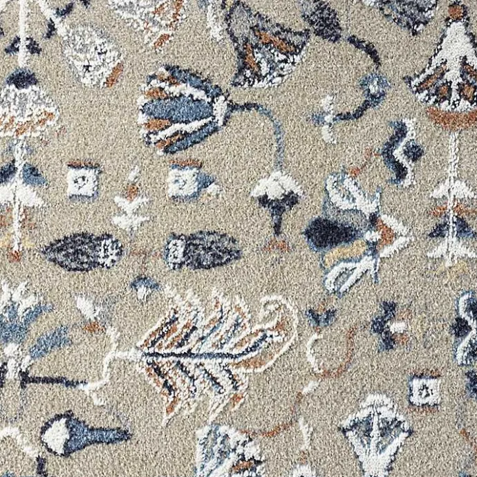 Sale Kirklands Home Vista Blue Beige Accent Rug, 2x3