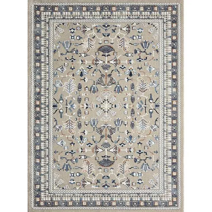 Sale Kirklands Home Vista Blue Beige Area Rug, 5x7